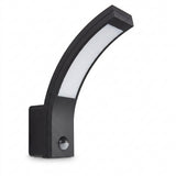 Matte Black Curved Wall Sconce