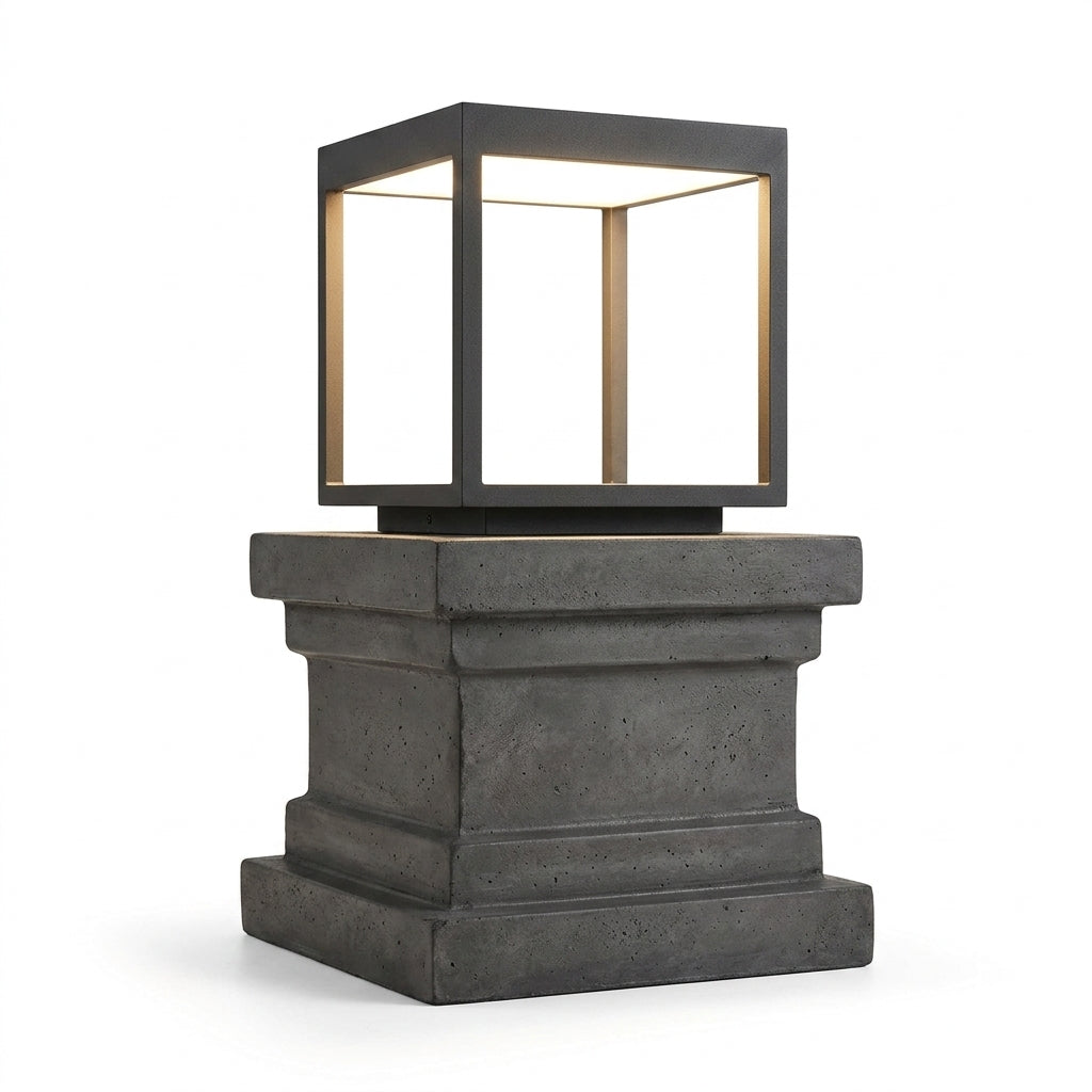 Modern Concrete Outdoor Pillar Lights