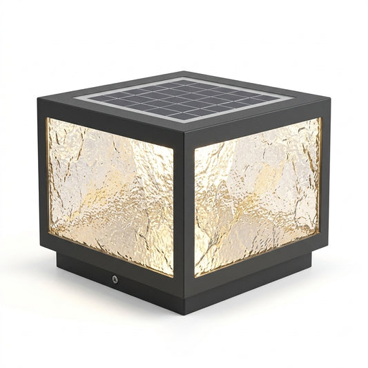 Modern Square Outdoor Pillar Light
