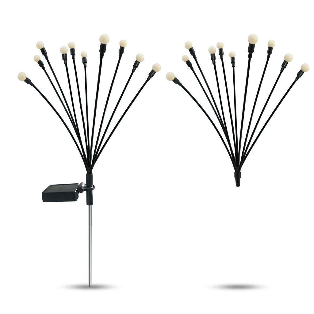 Solar-Powered Firefly Garden Lights