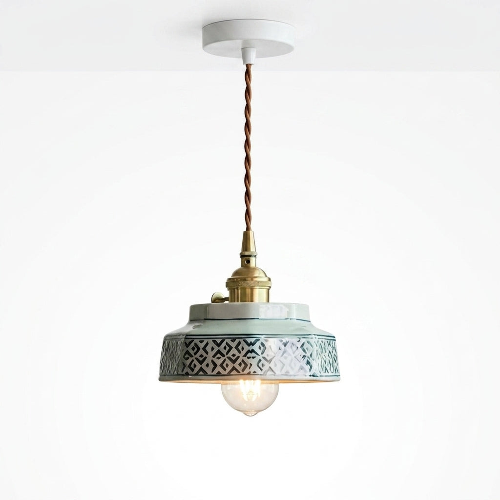 Talia Vintage Ceramic Pendant Light