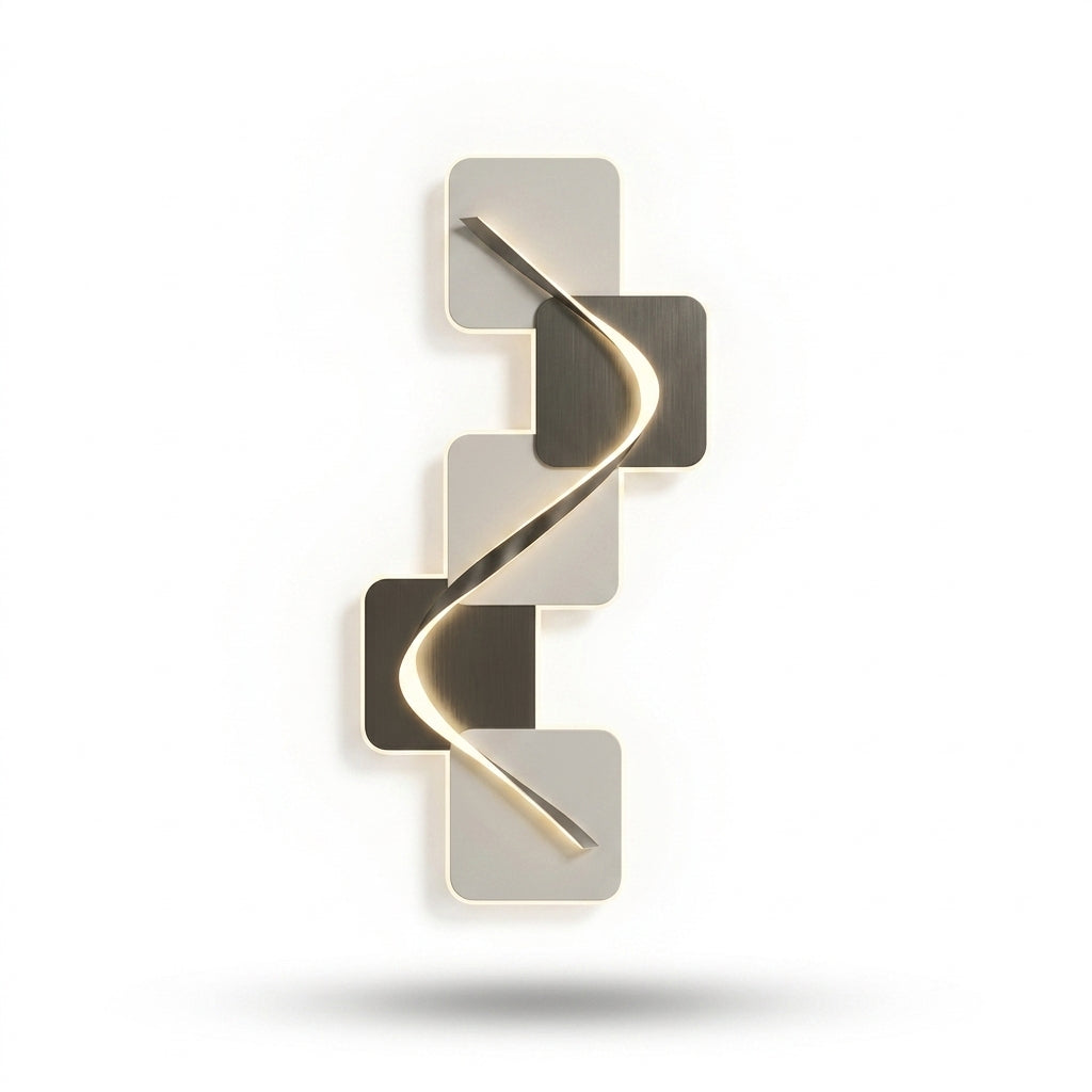Wave Pattern LED Wall Sconce