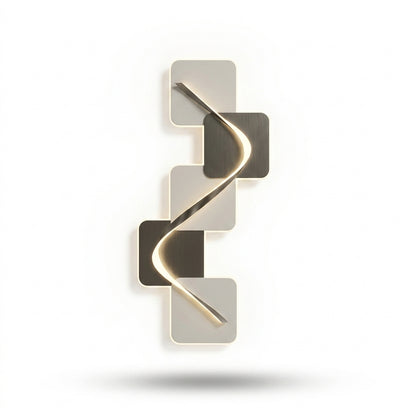 Wave Pattern LED Wall Sconce