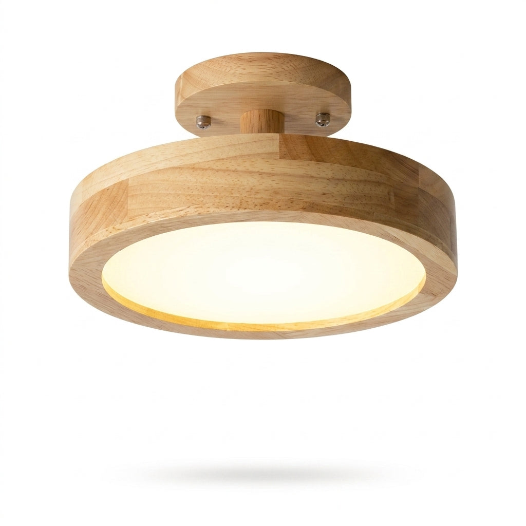 Wood Flush Mount Ceiling Light LED