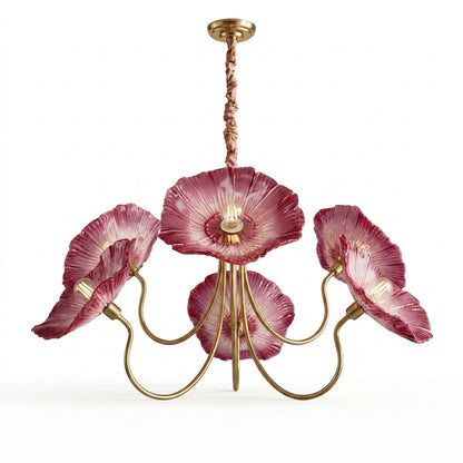 Aethera Pink Petal Chandelier