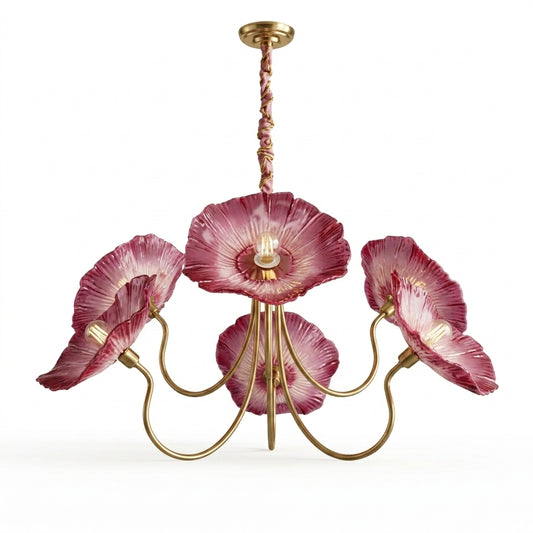 Aethera Pink Petal Chandelier