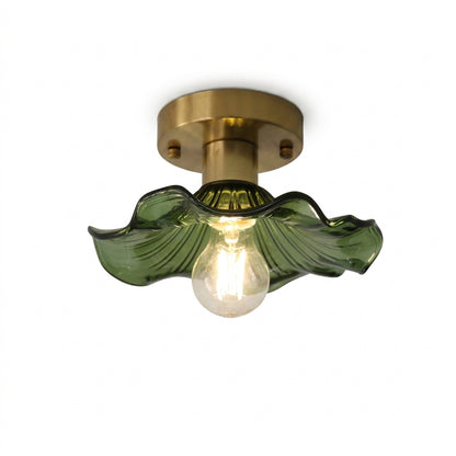 Aroha Leaf Glass Ceiling Light
