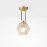 Geometric Glass Ceiling Light