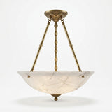 Alabaster Semi Flush Ceiling Light