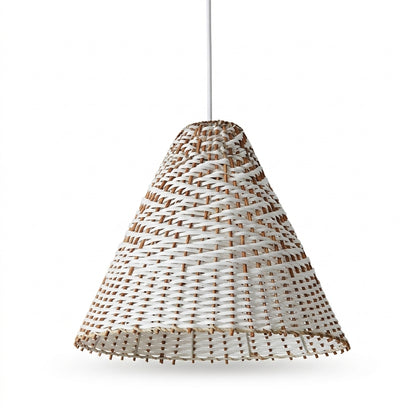 Boho Woven Rattan Pendant Lamp