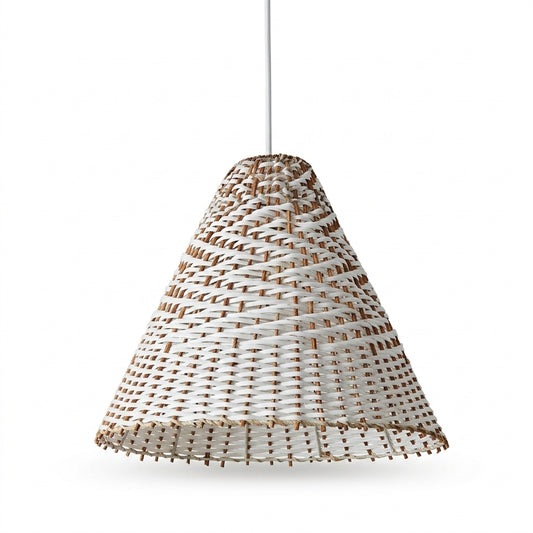 Boho Woven Rattan Pendant Lamp