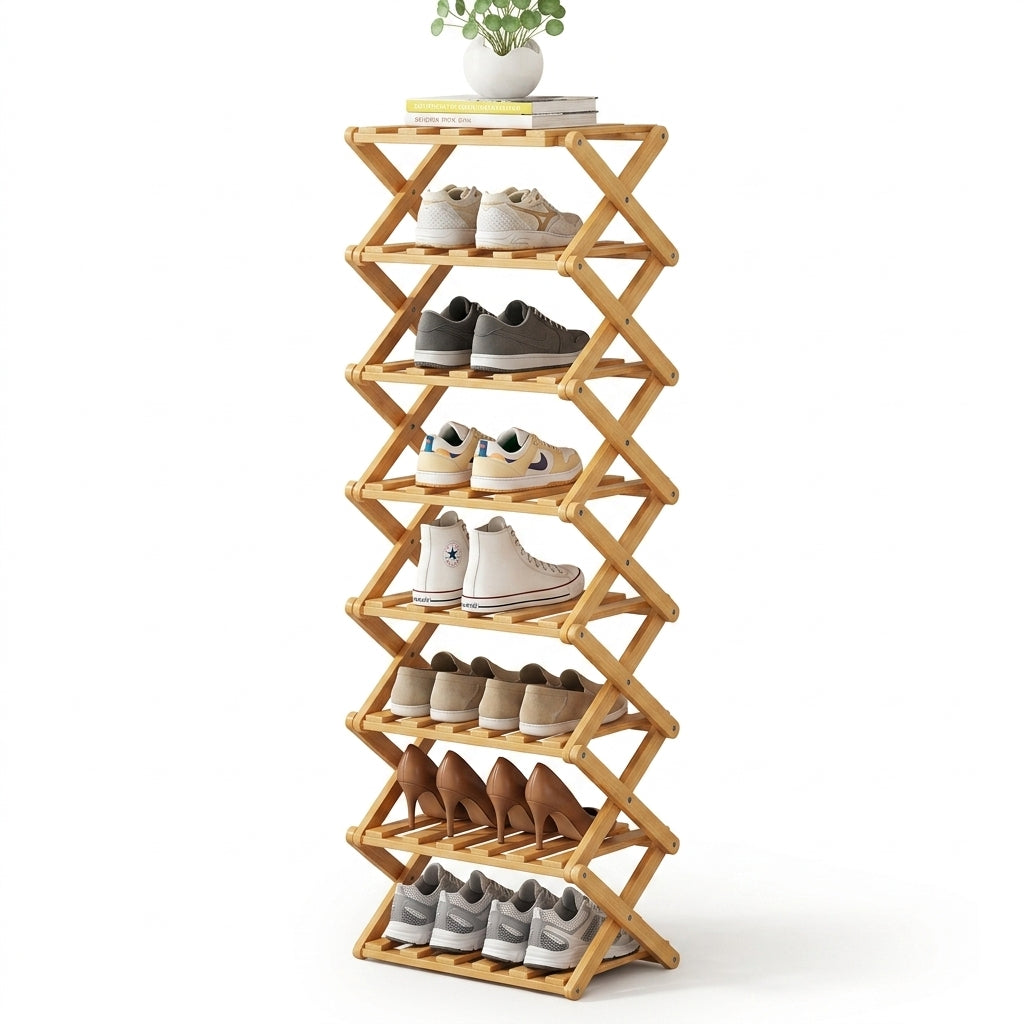 Elara Wooden Shoe Organizer