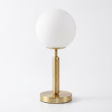 GlowSphere LED Glass Table Lamp