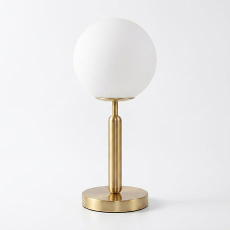 GlowSphere LED Glass Table Lamp