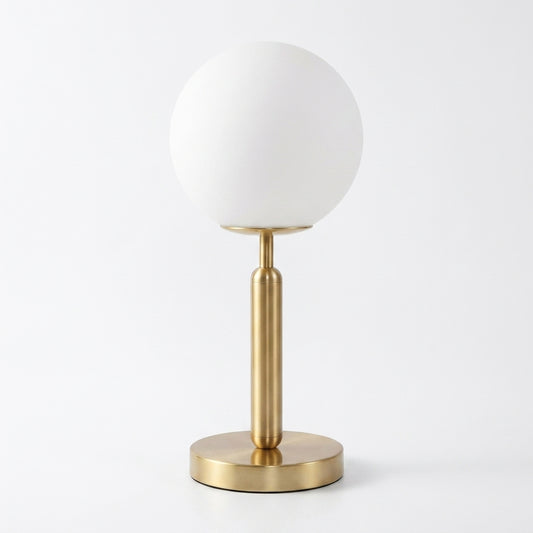 GlowSphere LED Glass Table Lamp
