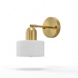 Brushed Gold Glass Sconce