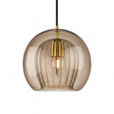 Modern Smoked Glass Pendant Light