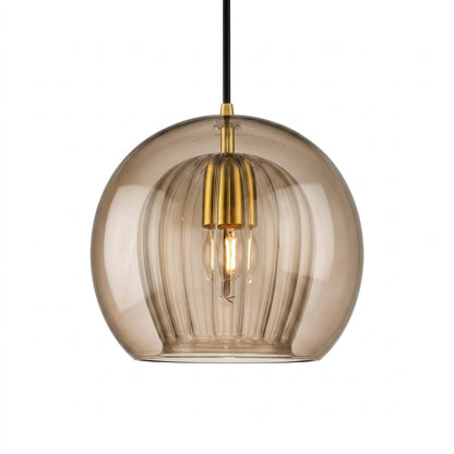 Zenelle Smoked Glass Light Pendant