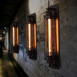 Retro Industrial Wall Sconce - Black Iron Lamp with Warm LED Light for Cozy Ambiance 5