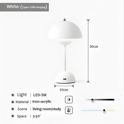 Elegant Wireless Table Lamp – Cordless LED Desk Lamp with Adjustable Brightness for Versatile Lighting 25