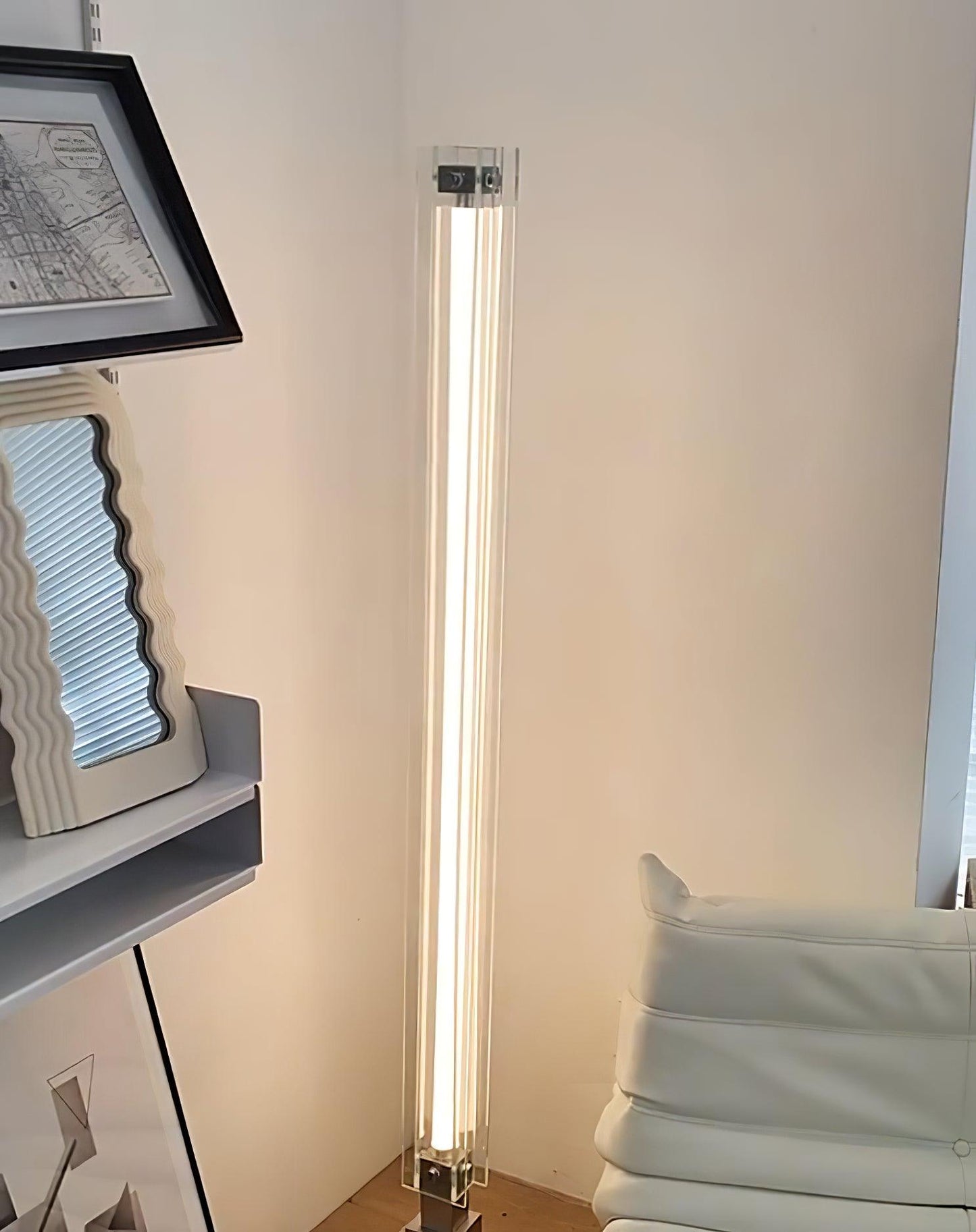 Modern Floor Lamp – Minimalist Glass Design with Integrated LED – Stylish Lighting for Living Room Spaces 17