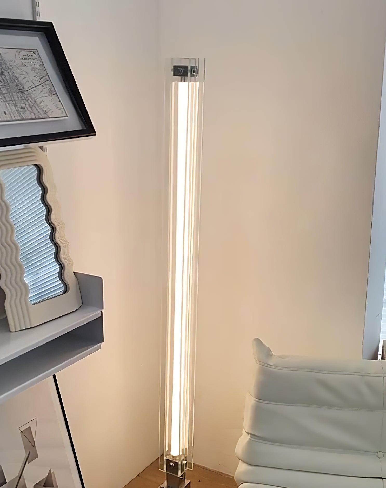 Modern Floor Lamp – Minimalist Glass Design with Integrated LED – Stylish Lighting for Living Room Spaces 17