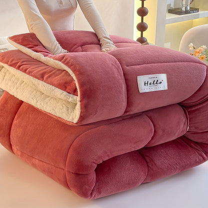 Cozy Lodge Sherpa Fleece Duvet - Double-Sided Warm Bedding for Ultimate Comfort 12