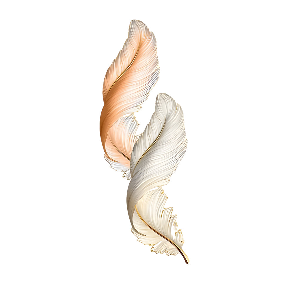 Feather Glow Wall Lamp - Backlit Feather Art with Remote Control for Cozy Ambiance 12