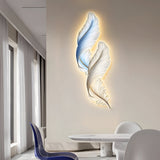 Feather Glow Wall Lamp - Backlit Feather Art with Remote Control for Cozy Ambiance 2