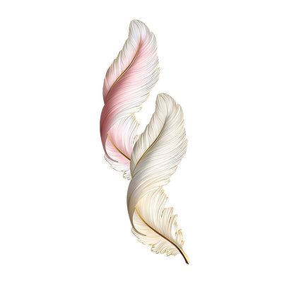 Feather Glow Wall Lamp - Backlit Feather Art with Remote Control for Cozy Ambiance 11