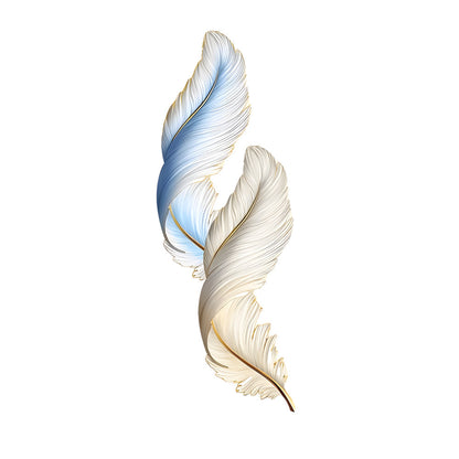 Feather Glow Wall Lamp - Backlit Feather Art with Remote Control for Cozy Ambiance 10