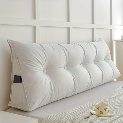 Zemra Triangular Wedge Pillow - Breathable Linen Back Support with Washable Cover for Ultimate Comfort 7