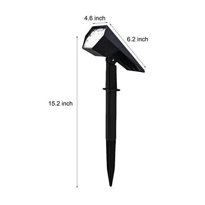 Solar Adjustable Angle Flood Spike Light - Efficient Outdoor Spotlight with Dual Color Modes 10