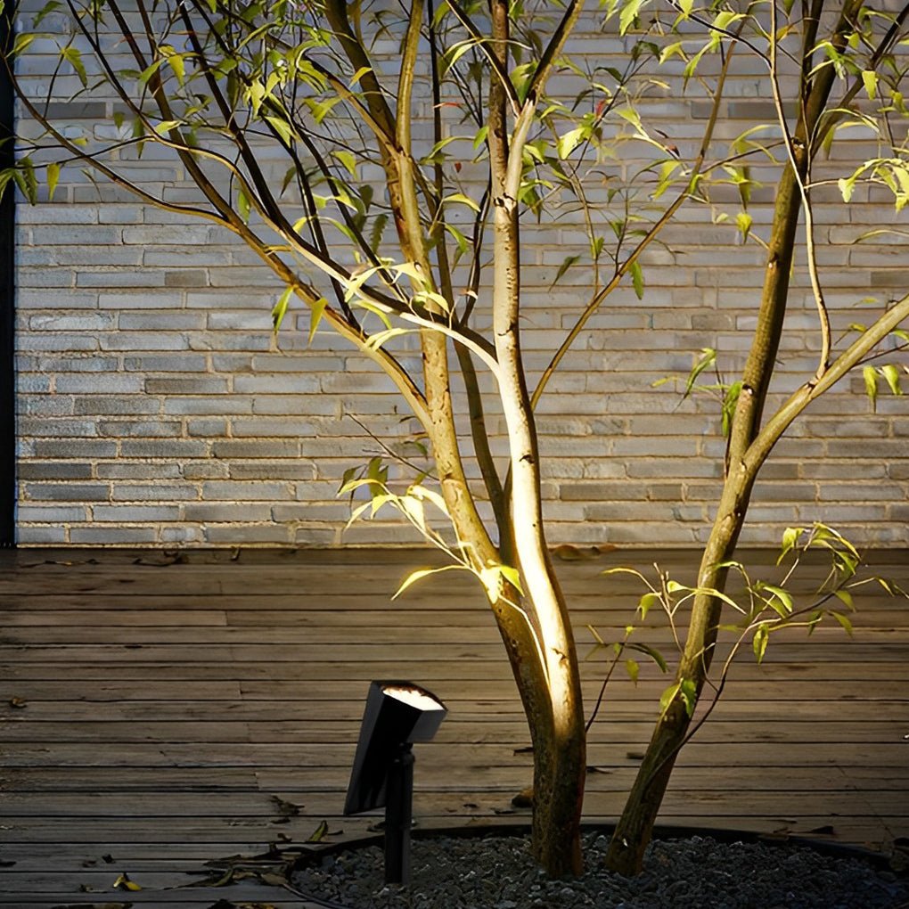 Solar Adjustable Angle Flood Spike Light - Efficient Outdoor Spotlight with Dual Color Modes 3