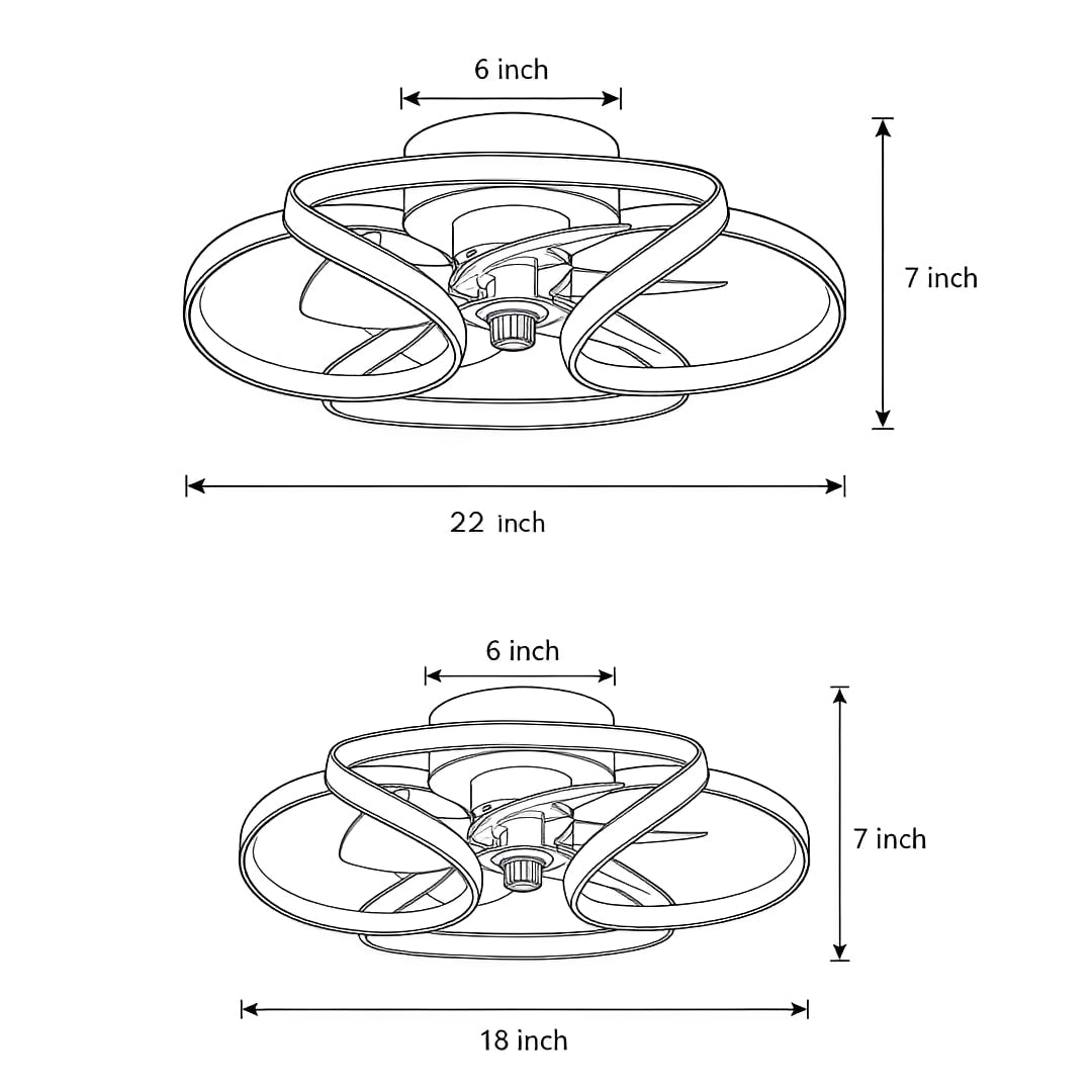 Floral Flush Mount Ceiling Fan with Dimmable LED Light – Modern Design for Elegant Home Comfort 15