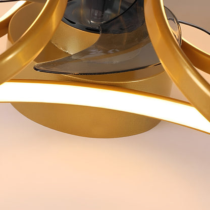 Floral Flush Mount Ceiling Fan with Dimmable LED Light – Modern Design for Elegant Home Comfort 12