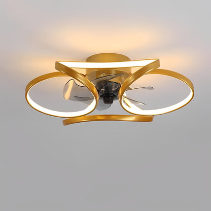 Floral Flush Mount Ceiling Fan with Dimmable LED Light – Modern Design for Elegant Home Comfort 5
