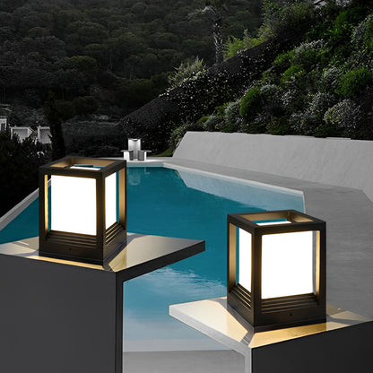 Sleek Garden Pedestal Lights - Waterproof LED Lighting with Dual Power Options for Modern Outdoor Spaces 4