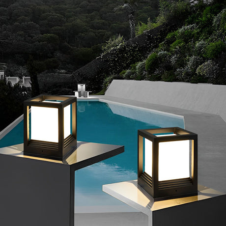 Sleek Garden Pedestal Lights - Waterproof LED Lighting with Dual Power Options for Modern Outdoor Spaces 4