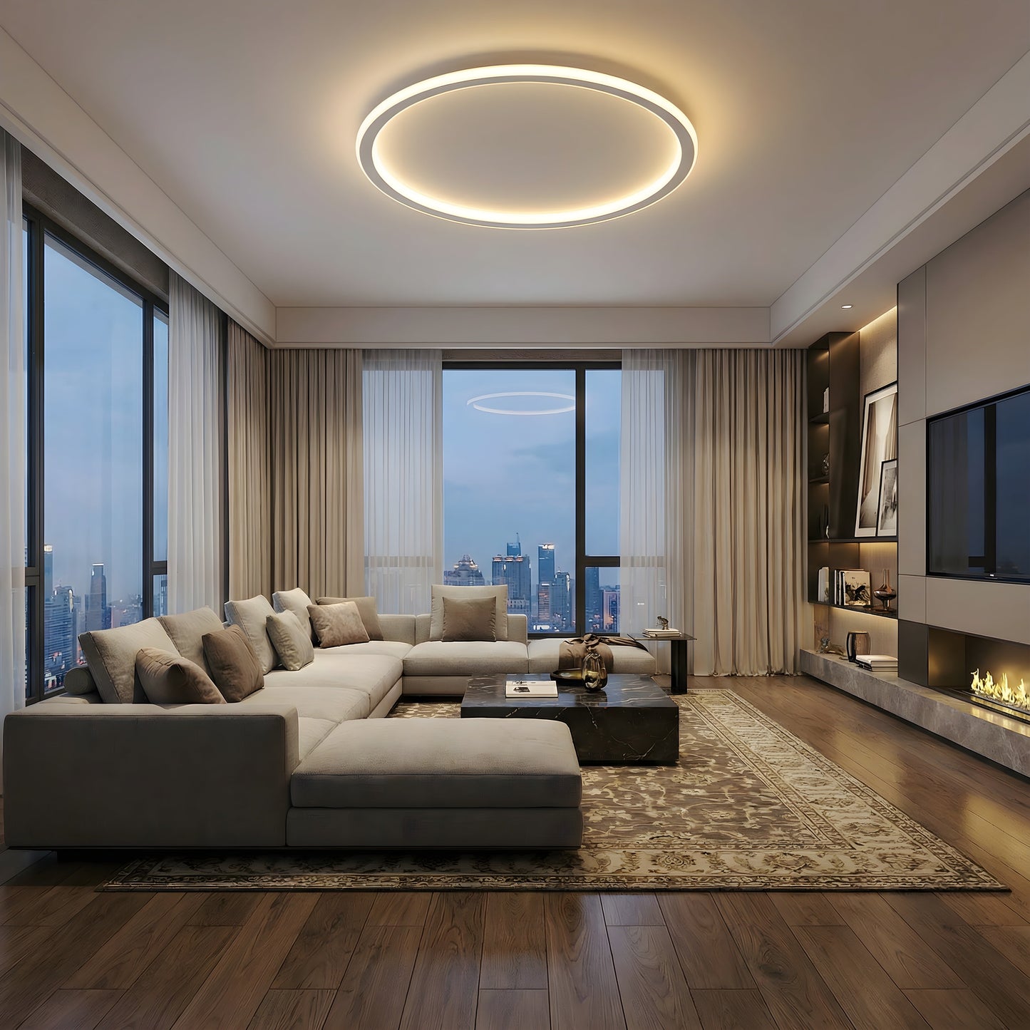 Veyra Minimal Halo Ceiling Light