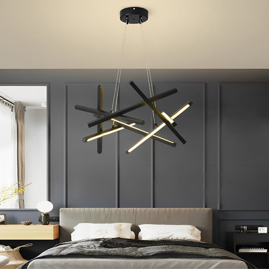Modern Geometric Ceiling Light Chandelier with Adjustable Color Temperature – Stylish LED Fixture for Contemporary Spaces 1