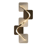 Wave Pattern LED Wall Sconce - Modern Geometric Wall Light with USB Power for Cozy Ambiance 14