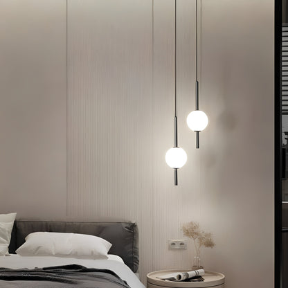 Elegant Glass Pendant Light – Adjustable Chain for Modern Kitchen Lighting 6