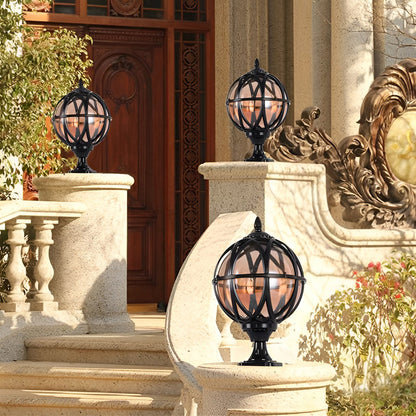 Elegant Globe Outdoor Lamp with Waterproof Design & E27 Socket – Stylish Garden Lights for Courtyard and Pathway Illumination 1