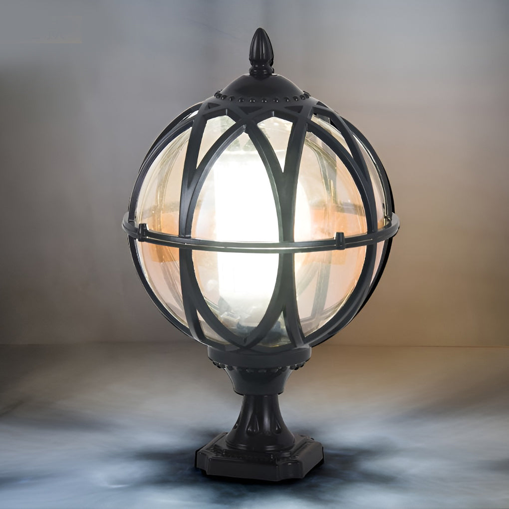 Elegant Globe Outdoor Lamp with Waterproof Design & E27 Socket – Stylish Garden Lights for Courtyard and Pathway Illumination 8
