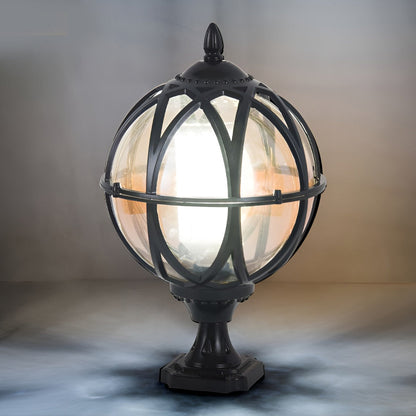 Elegant Globe Outdoor Lamp with Waterproof Design & E27 Socket – Stylish Garden Lights for Courtyard and Pathway Illumination 8
