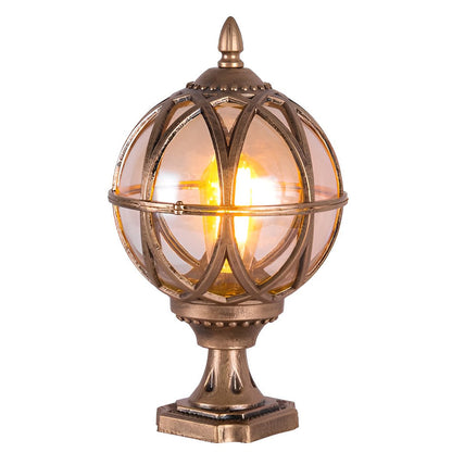 Elegant Globe Outdoor Lamp with Waterproof Design & E27 Socket – Stylish Garden Lights for Courtyard and Pathway Illumination 9