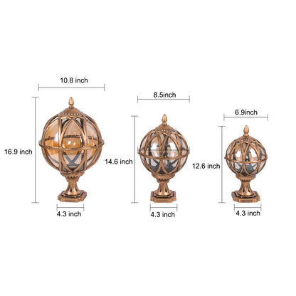 Elegant Globe Outdoor Lamp with Waterproof Design & E27 Socket – Stylish Garden Lights for Courtyard and Pathway Illumination 6