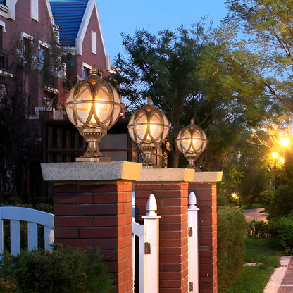 Elegant Globe Outdoor Lamp with Waterproof Design & E27 Socket – Stylish Garden Lights for Courtyard and Pathway Illumination 4