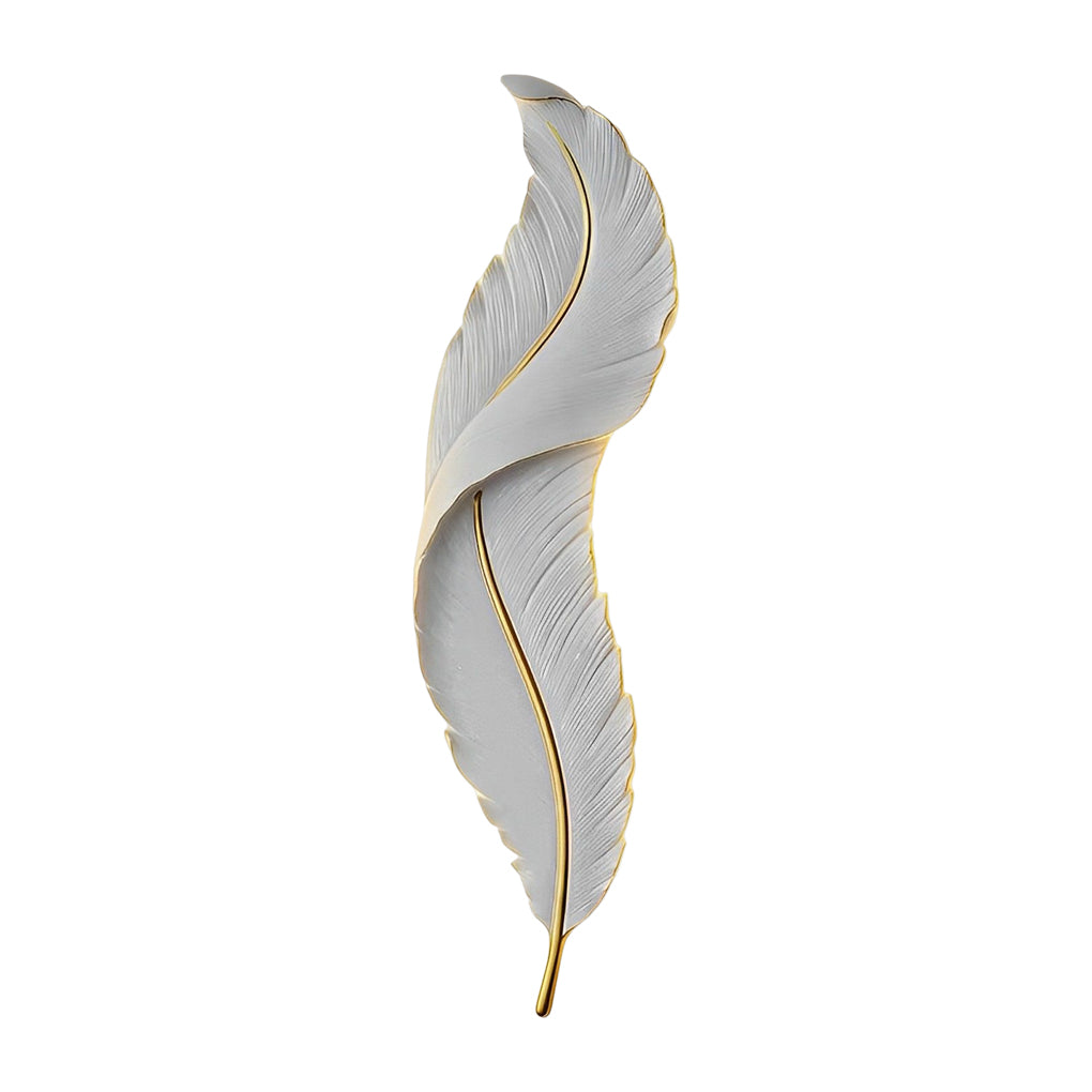 Feather Wall Light - Modern Resin Wall Sconce with Dimmable LED & Three Color Options for Artistic Ambiance 12